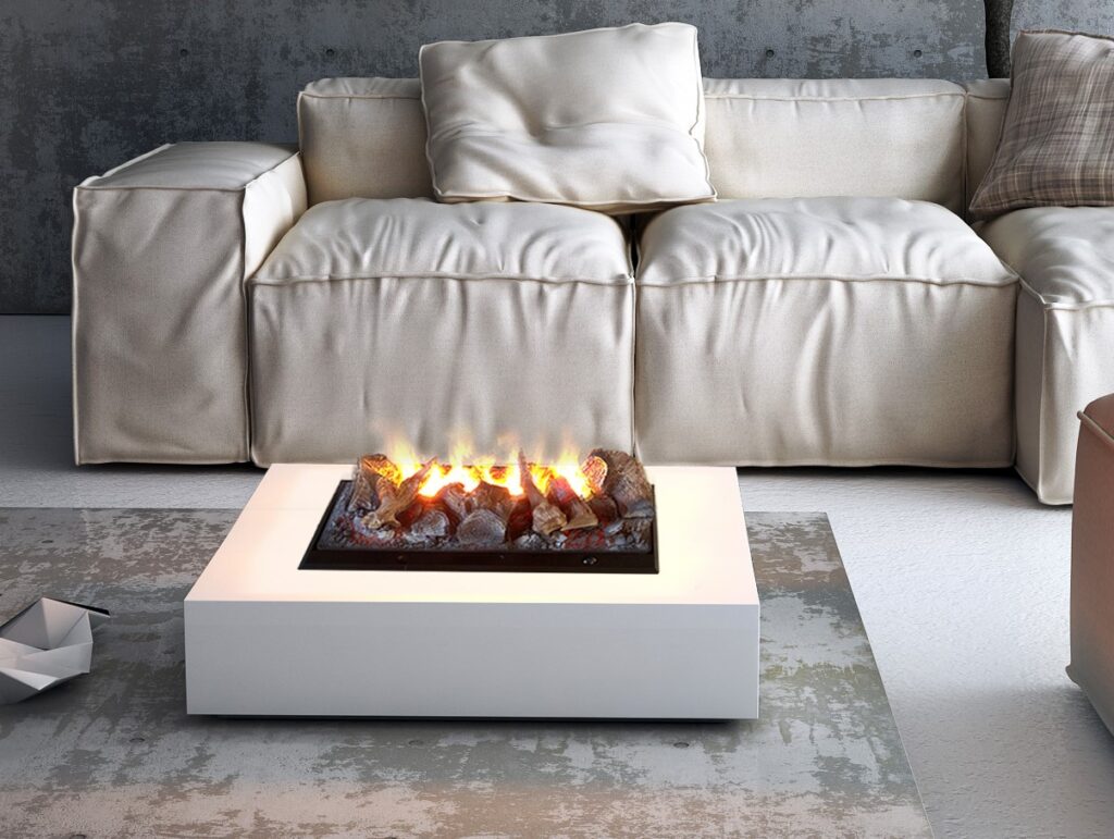 camini al centro della stanza