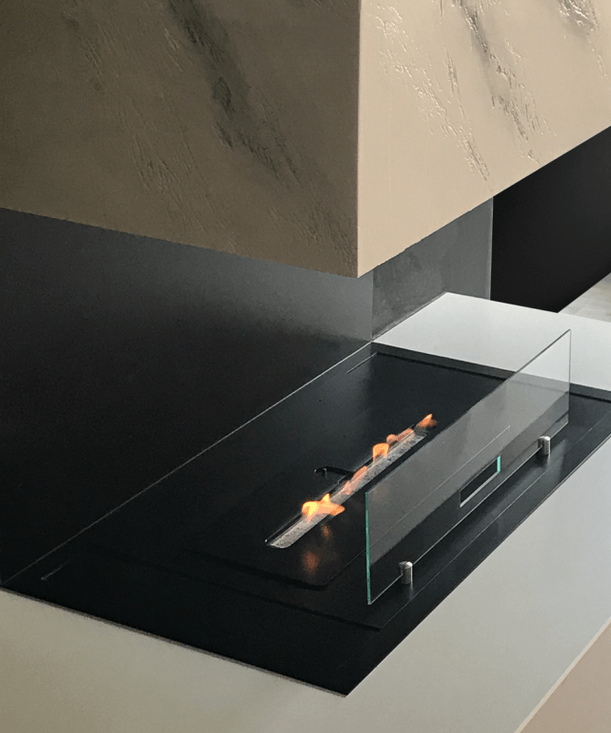 arredamento soggiorno con camino